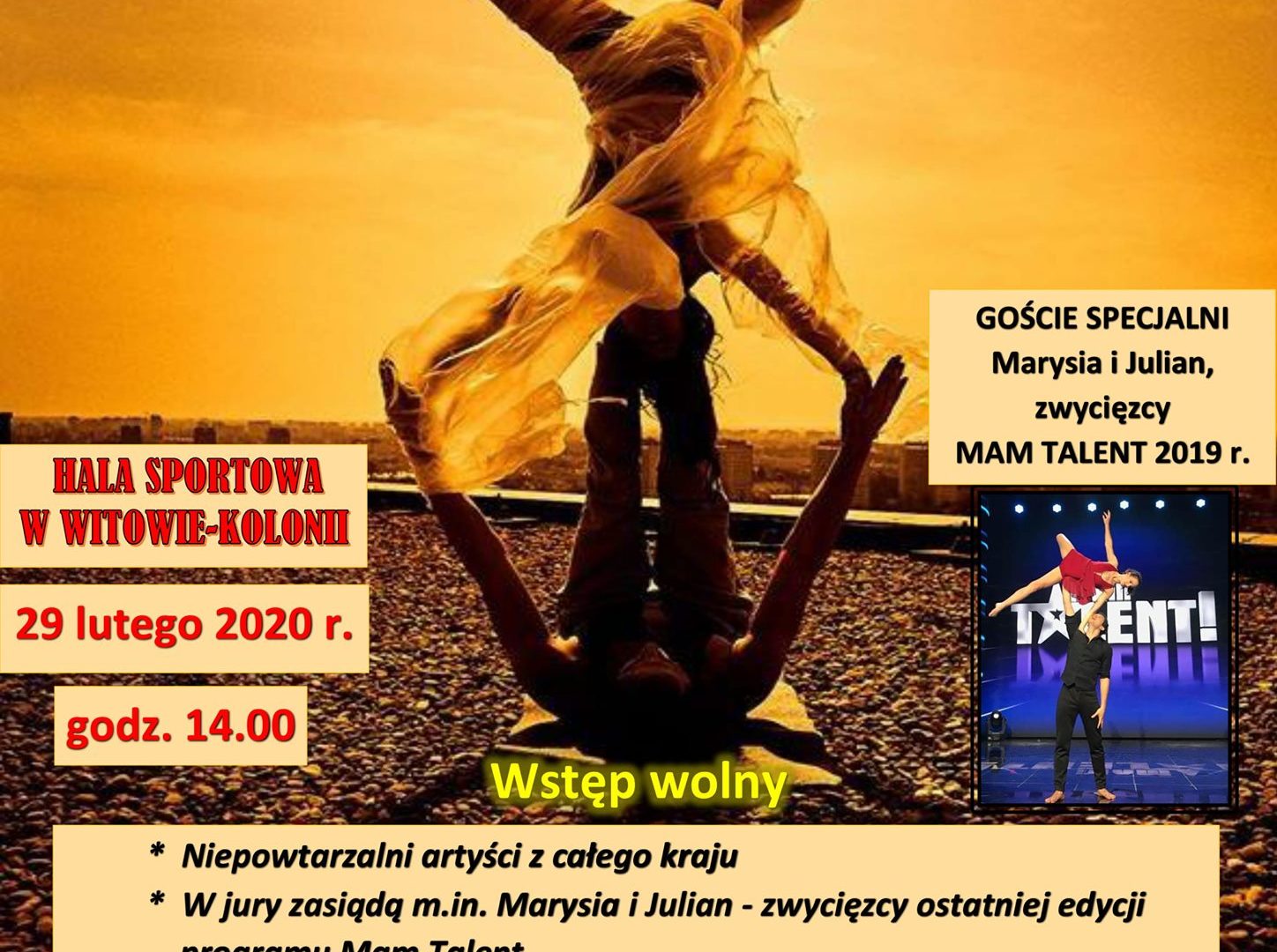 II Ogólnopolski Festiwal Grup Cyrkowych i Akrobatycznych ESTRADA 29.02.2020